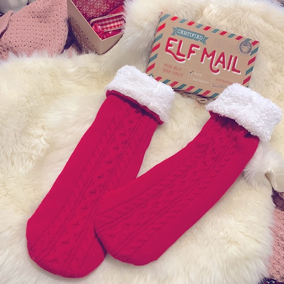 ๐คถ๐ปSantaโs Soft Warm&Cozy Thick & Fluffy. Non-slip. Fuzzy Sweater Sock-Slippers - Picture 3 of 16